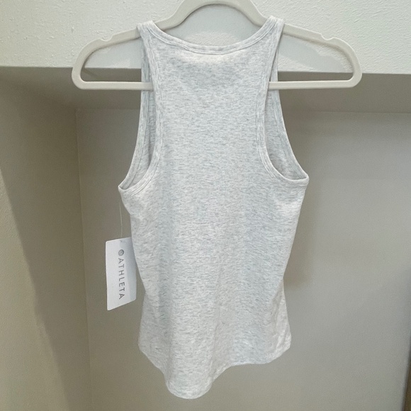 NWT Athlete Signature Rib Tank Grey Heather (Size S) - Picture 5 of 7